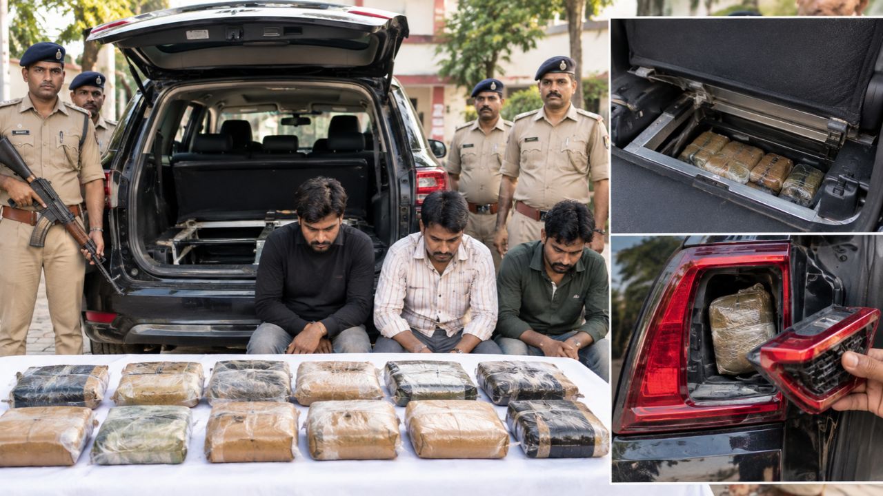 मोतीहारी में पुलिस ने गांजे के 17 पैकेट जब्त किए हैं