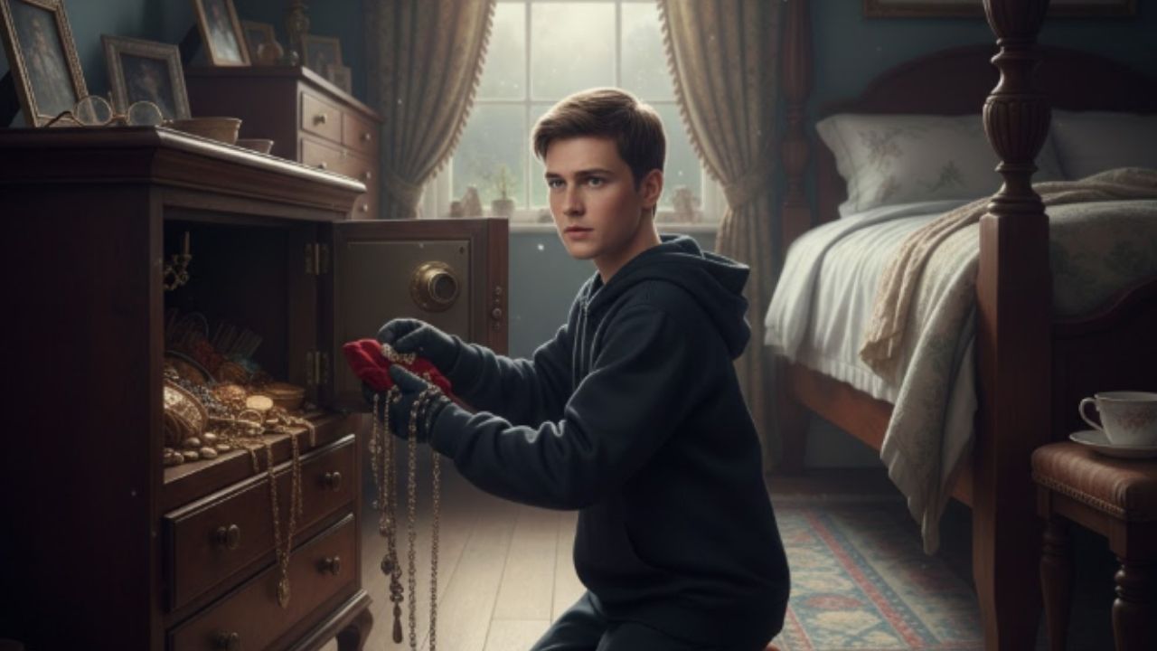 grandson stealing jewellery