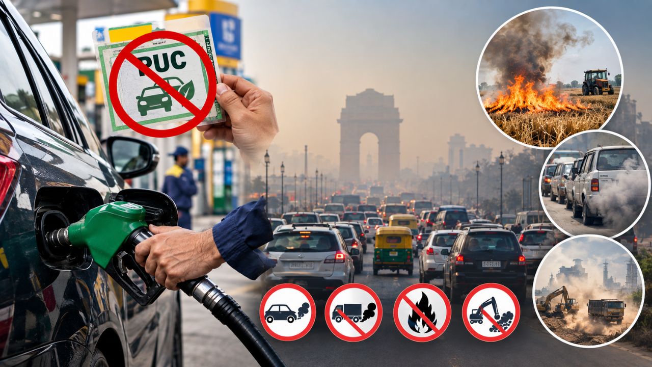 Delhi NCR Pollution, PUC Certificate,