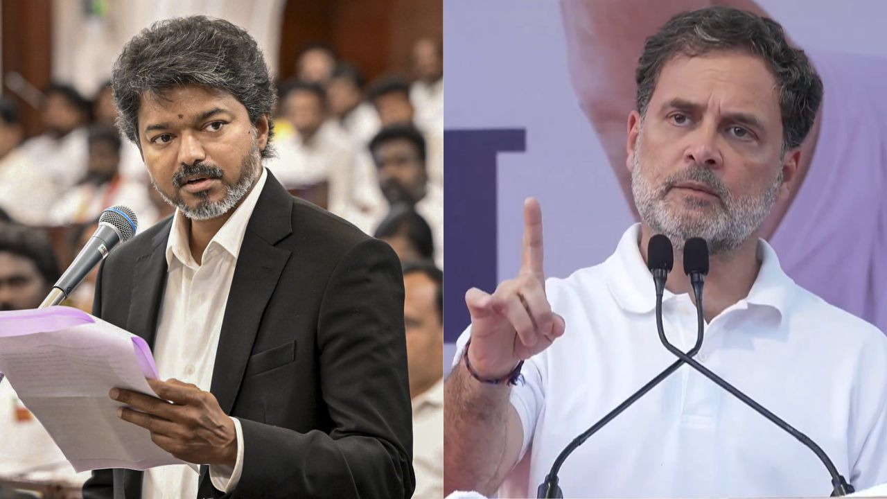 CM Vijay and Rahul Gandhi
