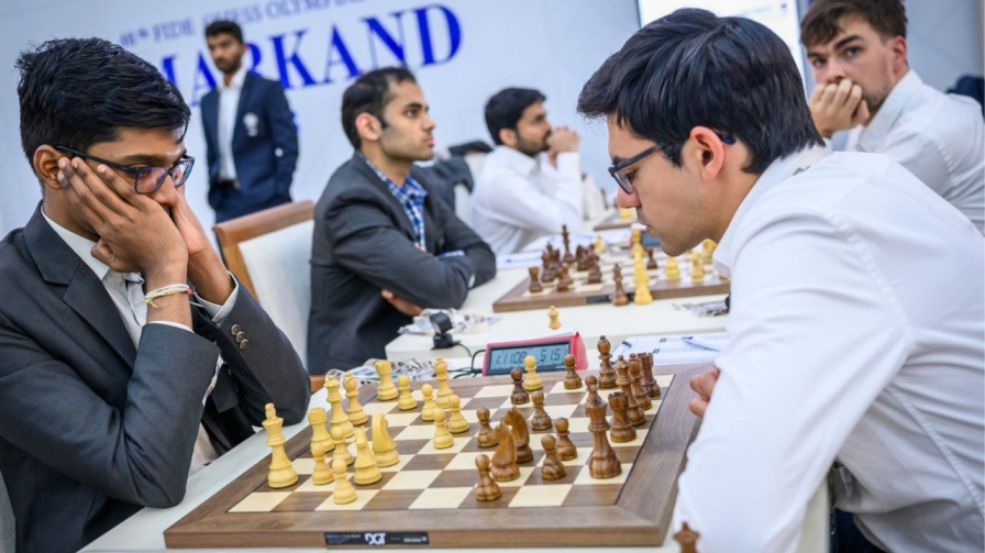 R Praggnanandhaa Anish Giri Chess Olympiad