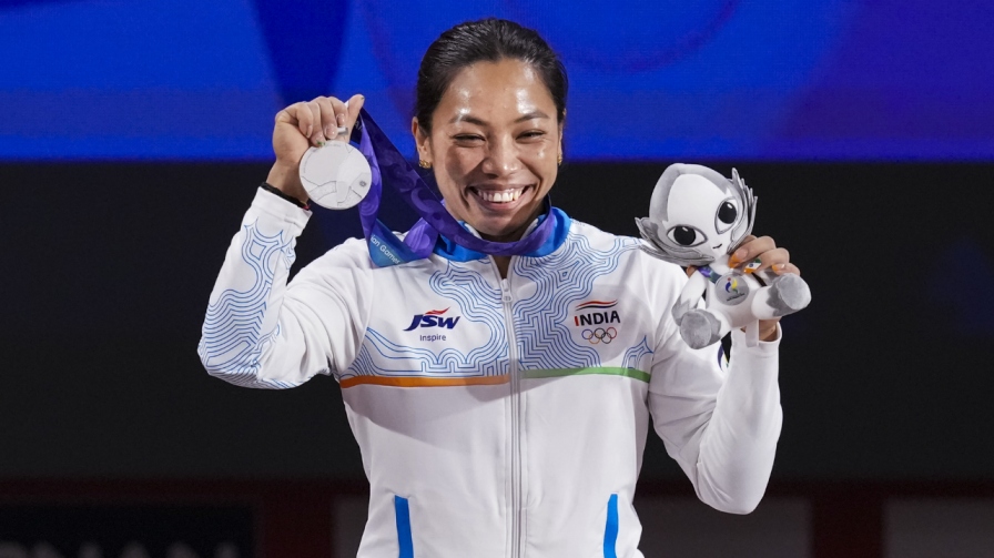 Mirabai Chanu Asian Games Silver Medal