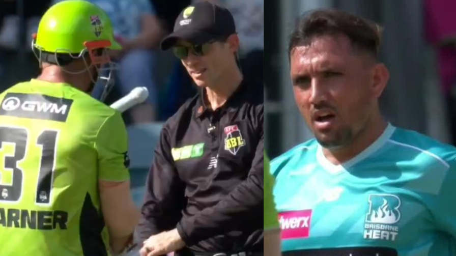 Zaman Khan David Warner BBL