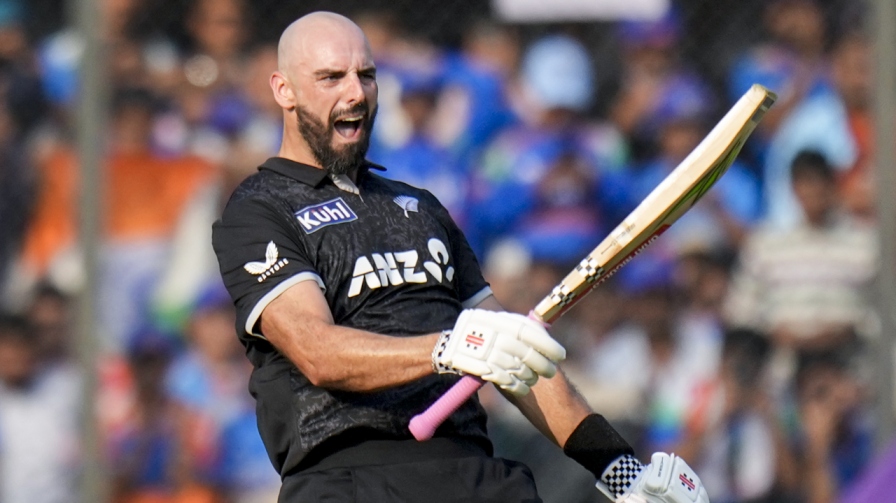 Daryl Mitchell Century IND vs NZ 3rd ODI