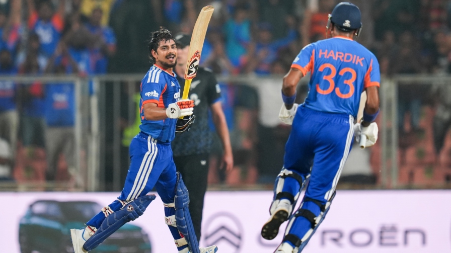 Ishan Kishan Century Celebration