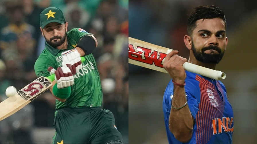 साहिबजादा फरहान और विराट कोहली, Photo Credit: ICC/X