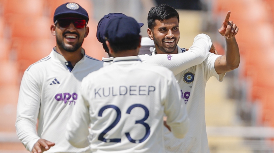 Washington Sundar Team India IND vs AFG Test
