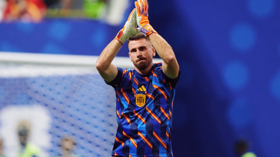 Spain goalkeeper Unai Simon