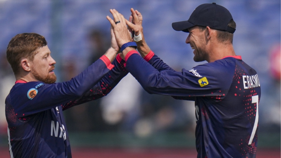 नामीबिया के कप्तान गेरार्ड इरास्मस, Photo Credit: PTI