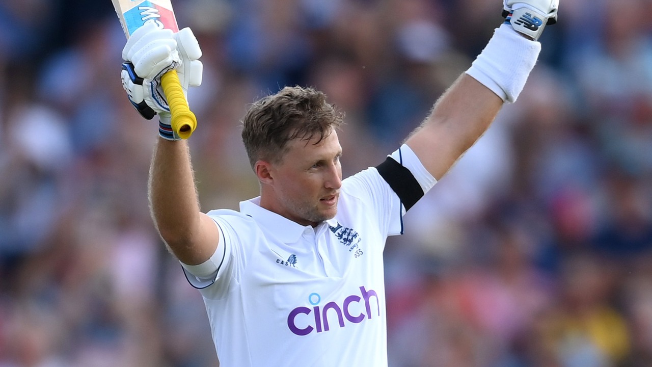 Joe Root Celebrating Test Century