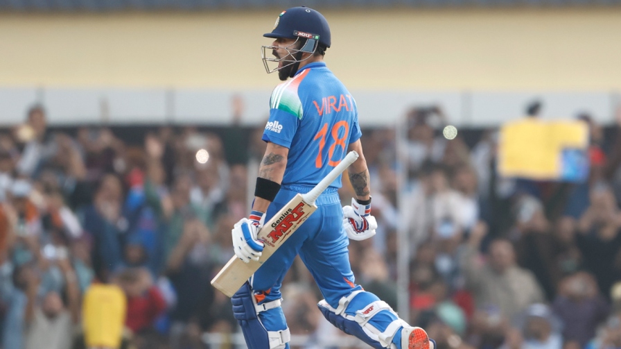 Virat Kohli Century Celebration