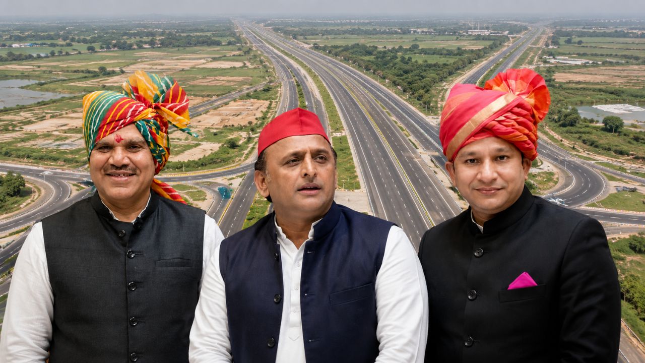 chandrapal yadav, akhilesh yadav and ias bharat yadav