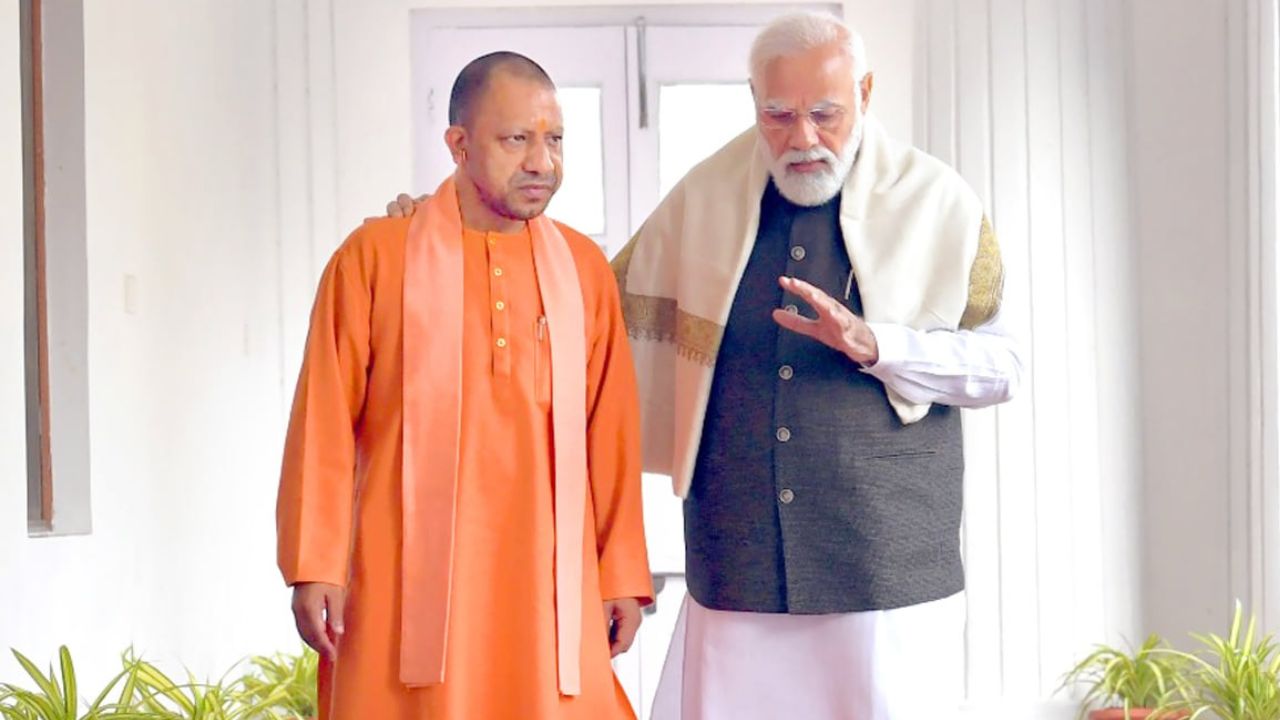 Yogi Adityanath and Narendra Modi BJP
