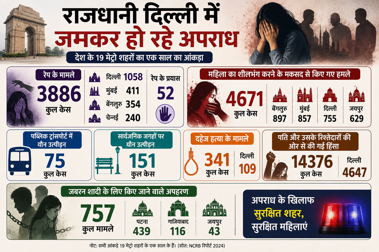 crime cases in metro cities crime cases in metro cities