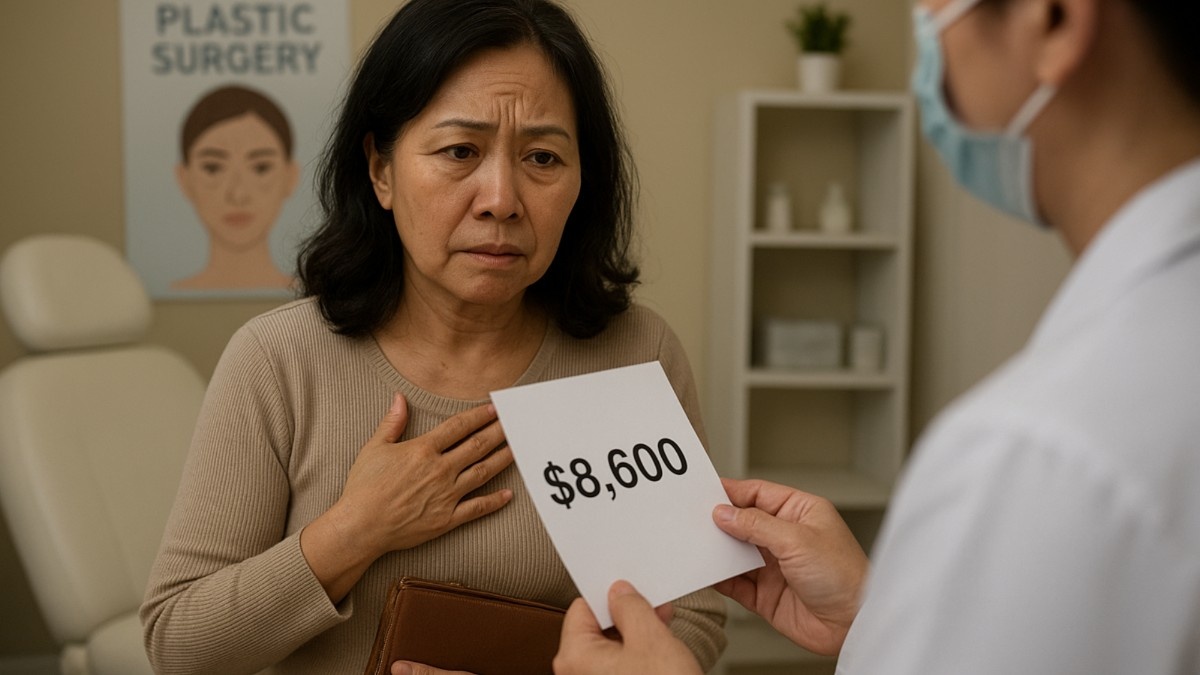 Women spent 8600 in plastic surgery