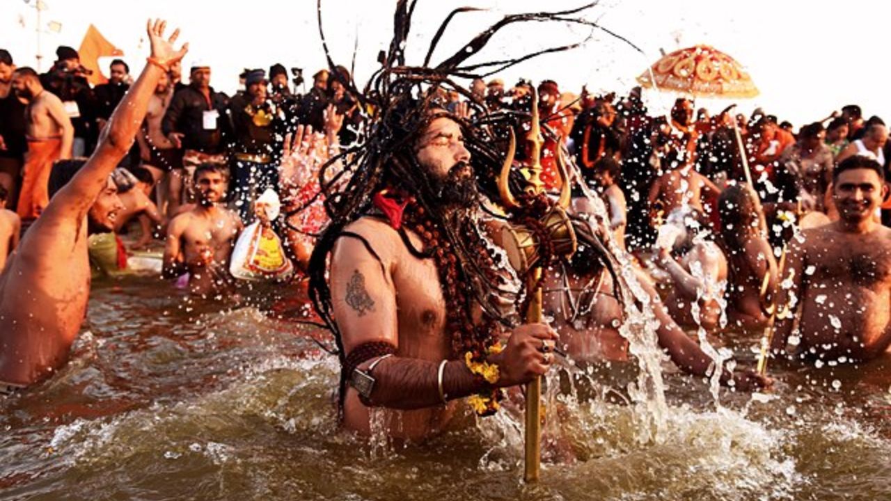 Image of Sadhu in Kumbh Mela