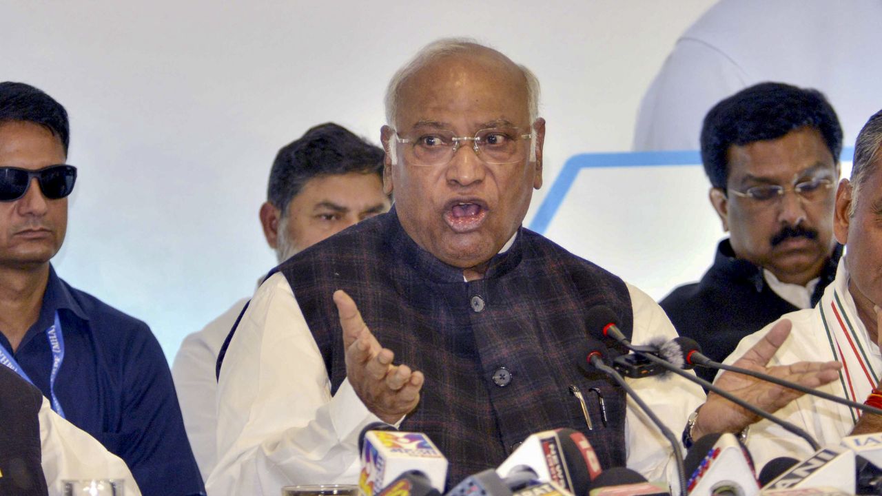 Mallikarjun Kharge । Photo Credit: PTI
