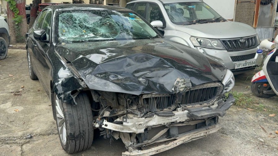 Noida bmw accident