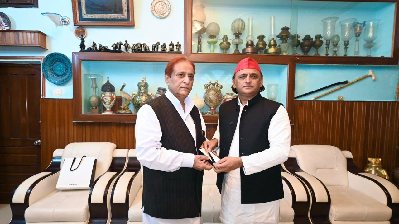 Akhilesh Yadav and Azam Khan.