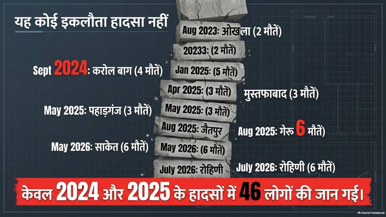 delhi building collapse accidents delhi building collapse accidents